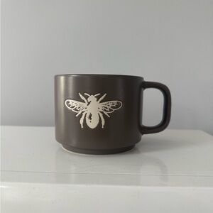 Brown Mug with Bee Design